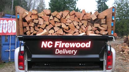 firewood delivery truck